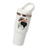 Termo Alto Acero Inoxidable Bts Integrantes Kpop 900 Ml Blanco