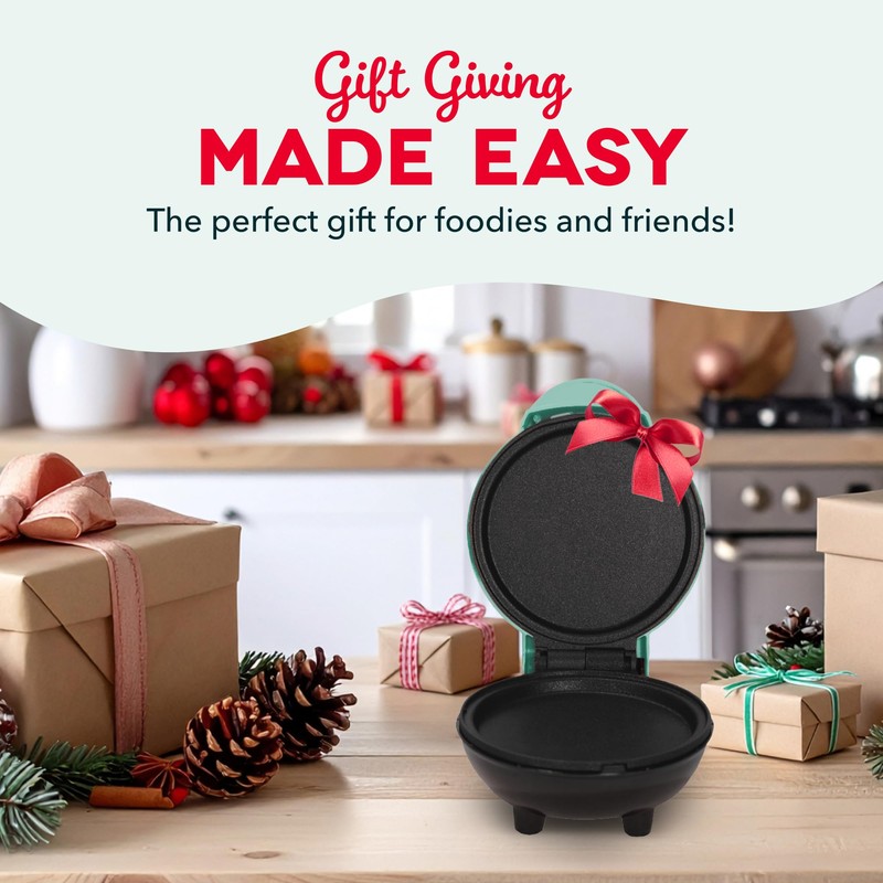 DASH Mini Maker Electric Round Griddle for Individual Pancakes, Cookies,
