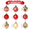 CZMAO Plastic Christmas Baubles Set, 50 Pieces 4 cm Christmas