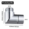 VZU Shower Head Extension 90 Degree Hand Shower Adapter, Shower