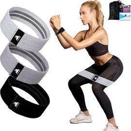 EVOLAND Widerstandsbnder 3er Set Fitnessband Banda de Resistencia con Tragebeutel Gymnastikband für Hüften, Ges und Ganzkrpertraining