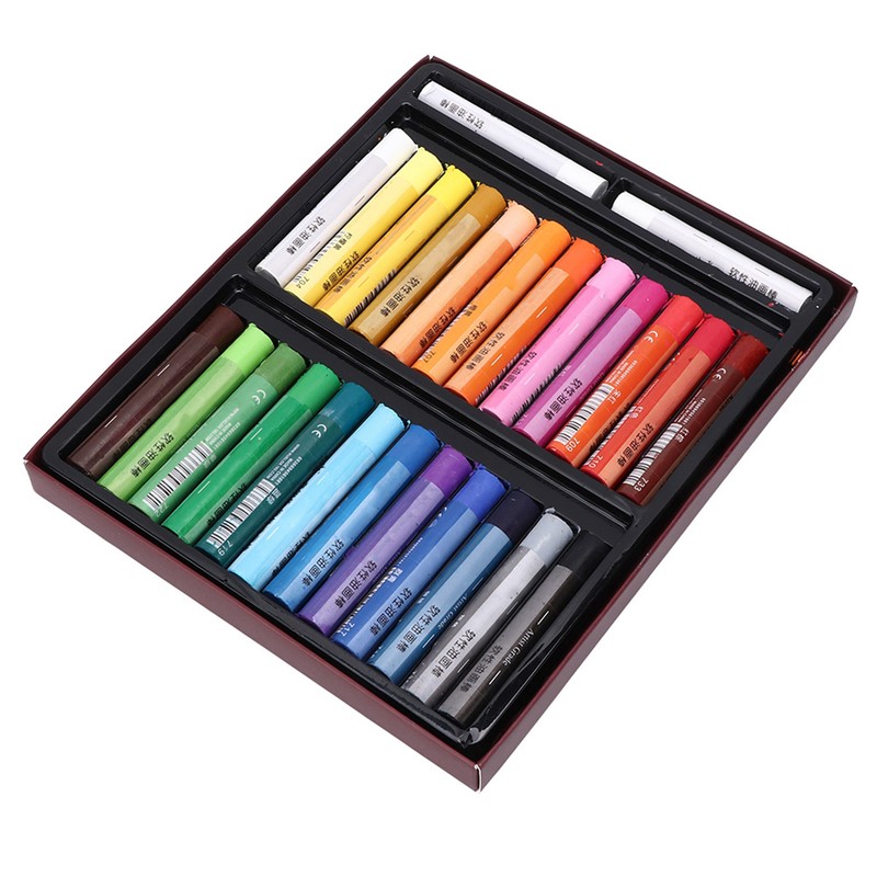 24+2 Oil Painting Stick Set Soft Oil Pastel Crayon Children