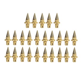 25Pcs Wheel Rim Rivet Nut Stylish Look Easy Installation Spike Wheel Rim Lip Rivet Nut for Wheels with Plastic Faux Rivets Gold