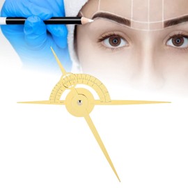 Eyebrow Stencil Ruler, Tattooing Eyebrow Drawing Tool Three‑Point Positioning Eyebrow Guide Balance Measure Ruler Stencil DIY Measure Tools Accessory for Artist Eyebrow