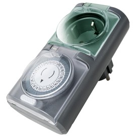 Outdoor timer - magical glow of lights automatically controlled - Tempo timer, easy to operate, particularly robust - Mechanical timer, analogue, IP44