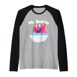 Mr. Bubble - Bubble Bath Hot Tub Wellness Bathtub Raglan Baseball Tee