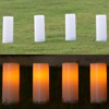 4"x10" Single Outdoor Solar LED Candle Light with Dusk to