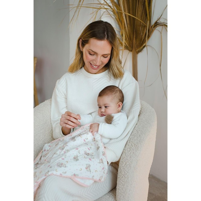 Baby Bubble Blanket Elephant Blue