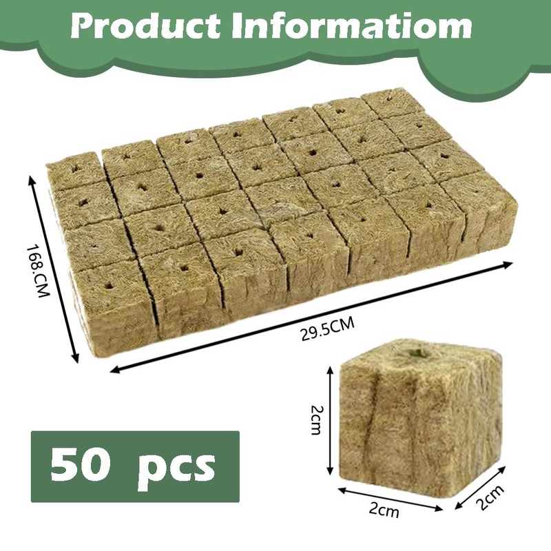 Rock Wool Cultivation 50 Pieces Rock Wool Cube Rock Wool