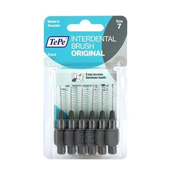 Tepe 1.3mm Grey Interdental Brushes Blister Pack 1 x 6
