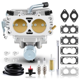 845273 Carburetor Compatible with 611477 613477 Series Engine, Replace Part# 845032, 844172, 842097, Contain Fuel Filter, Fuel Line, Spark Plug, Shut off Value, and Clamps Turn Up Kits