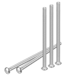 DTGN M5-0.8x90mm Button Head Socket Cap Screws - 10Pack - Good for Machine - 304 Stainless Steel 18/8 - Hex Drive Full Thread Fasteners