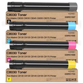 High Yield Altalink C8030 C8035 Toner Cartridge Set Replacement for Xerox AltaLink C8030 C8035 C8045 C8055 C8070 High Speed Printers 006R01697 006R01698 006R01699 006R01700 Black Cyan Magenta Yellow