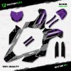 Factory EFX Gray & Purple Slick Racing Graphics Kit fits