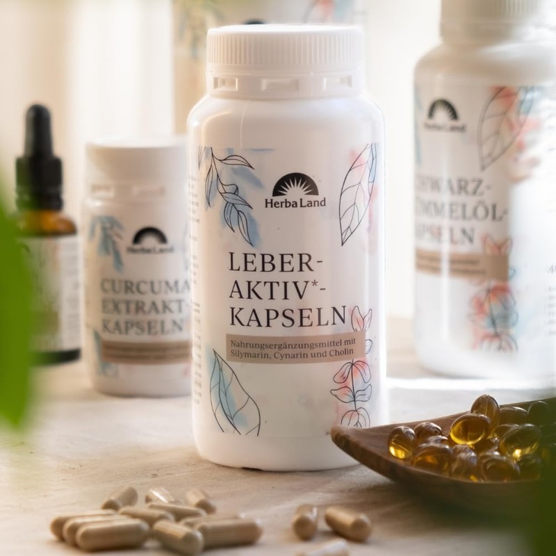 Herbaland Liber-Aktiv* Capsules | Milk Thistle, Artichoke & Dandelion |