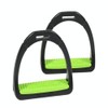 Shires Coloured Compositi Stirrups 686, Burgundy, Adults