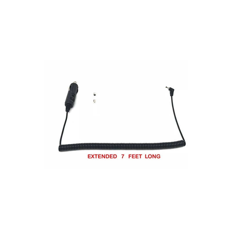 CAR Coiled Power Cord Compatible Replacement for Cobra XRS-9945, XRS-9955,