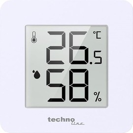 WS9475 Thermometer, Hygrometer, Extra Small, E-paper Display, Magnetic Holder, Switchable to Negative Display