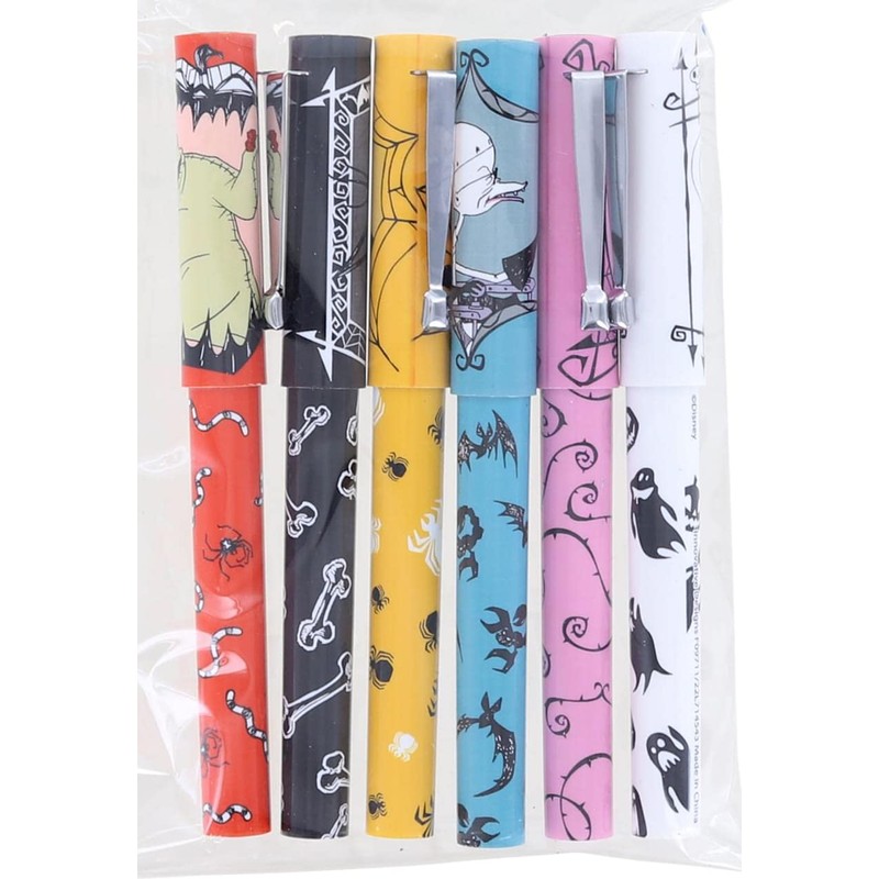 Innovative Designs Nightmare Before Christmas 6 Pack Pens with Sticky