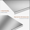 Tcatec 304 Stainless Steel Cutting Board with Rolling Pin, 32"x20"