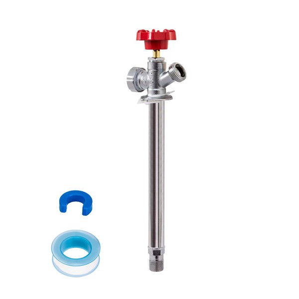 SUNGATOR 10 Inch Frost Free Sillcock, Anti-Siphon Outdoor Hose Valve,