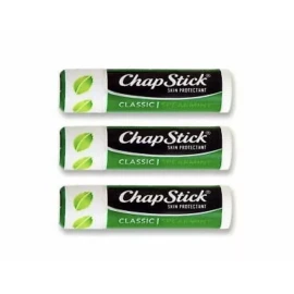 ChapStick Chap Stick Skin Protectant | Classic Spearmint (Pack of 3) NEW Factory Sealed
