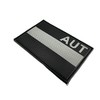 Austria AUT Suppressed Flag Airsoft PVC Velcro Patch (Black)