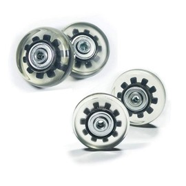 Wear-Resistant Mute Luggage Suitcase Replacement Wheels Rubber Swivel Caster Wheels Repair Kits (50mm x 4 Pcs)