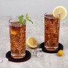 Sleek Absorbent Coasters with Holder – Silicone Cup Mat with