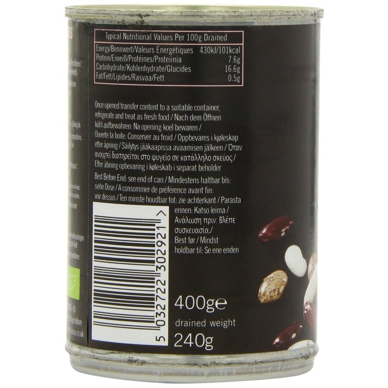 6 Pack of Gluten Free Biona Organic Mixed Beans 400