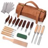 20Pcs Wood Carving Kits, Wood Carving Knife Set with PU