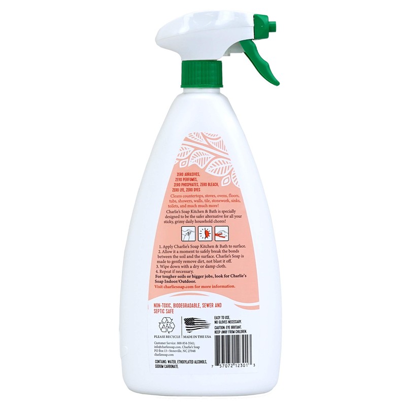 Charlie's Soap Indoor Outdoor and Kitchen & Bath Cleaner Variety