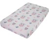 EVERYDAY KIDS Baby Girl Fitted Crib Sheet - Sweet Owls