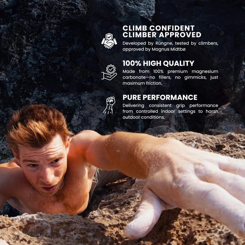 RUNGNE Magdust Chalk - Premium Sports Chalk for Rock Climbing,