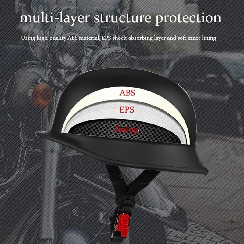 Half Motorcycle Helmet Halfs Shell Helmet German Style Motorcycles Helmets