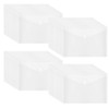 40 Pcs Clear Plastic Envelope with Snap Button Closure, Plastic