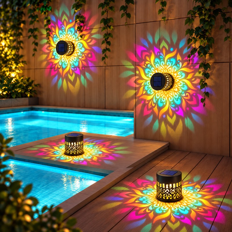 Outdoor Solar Fence Light – IP65 Metal LED Wall Lamp