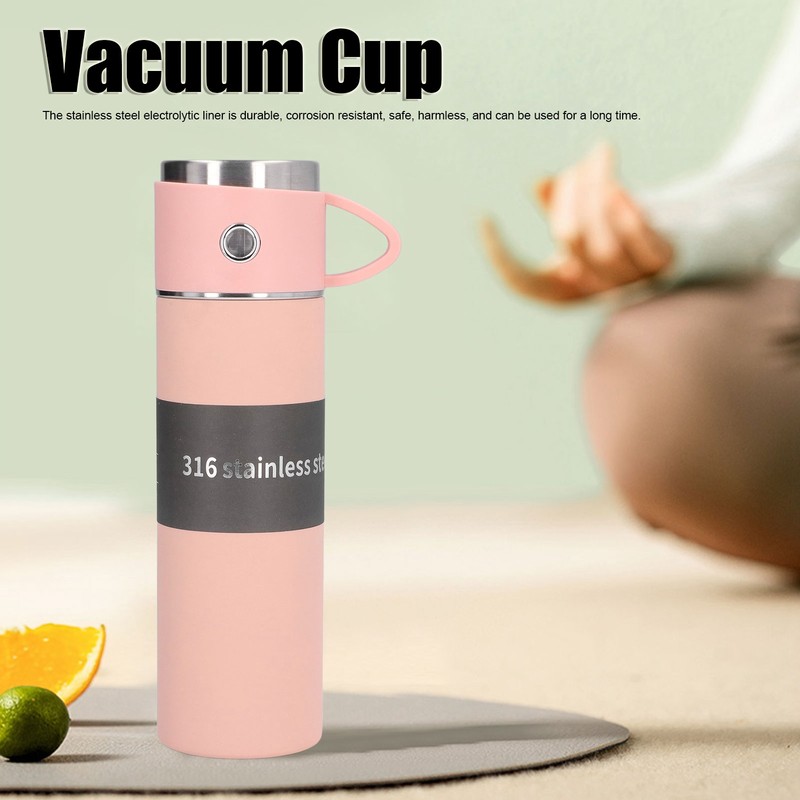 500ml Vacuum Insulated Cup Stainless Steel Thermal Bottle Portable Vacuum
