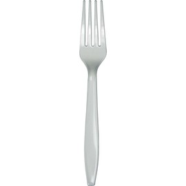 Shimmering Silver Plastic Forks, 72 Count