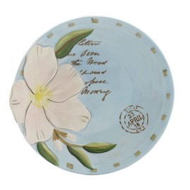 Fitz and Floyd Toulouse Appetizer Plates, Set of 4, 5-Inch, Blue