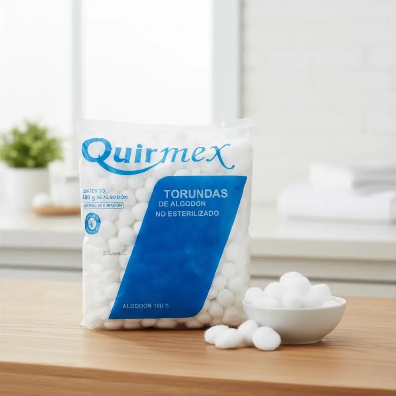 Torundas De Algodón Absorbente Quirmex 500g