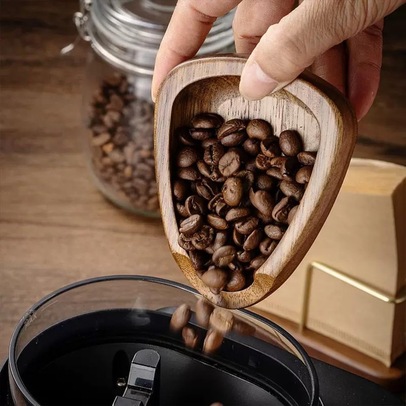 Walnut Wood Coffee Dosing Cup & RDT Spray Bottle Set
