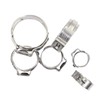 125PCS Single Ear Hose Clamps 7-21mm Sizes 304 Stainless Steel