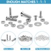 720Pcs Nuts and Bolts Assortment Kit, Machine Screws,SATANTECH #6-32#8-32#10-24#1/4-20 Stainless