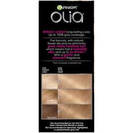 Garnier Olia Ammonia-Free Brilliant Color Oil-Rich Permanent Hair Color, 8.0 Medium Blonde (1 Kit) Blonde Hair Dye (Packaging May Vary)