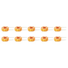 Rebower Toroid Core Inductance Common Mode Coil Copper Electric Wire 22uH 5A / 10 Pieces