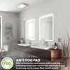 Homewerks LED Bathroom Mirror with Bluetooth Speakers, Frameless Rectangular Wall