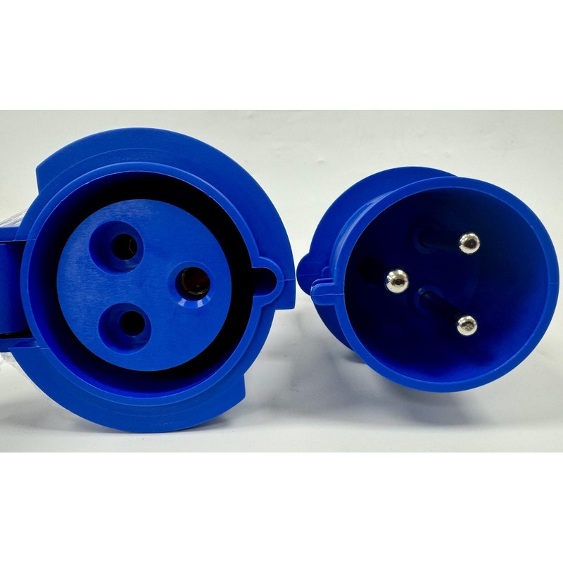 32Amp Commando Type Plug & Trailing Socket Quick Fit 240V