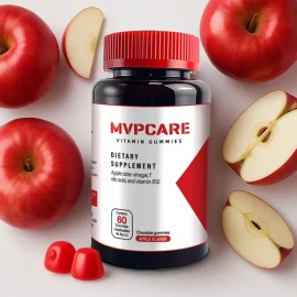 Vinagre De Manzana 60 Gomitas Vitamin B12 Y Acido Folico Frutos Rojos