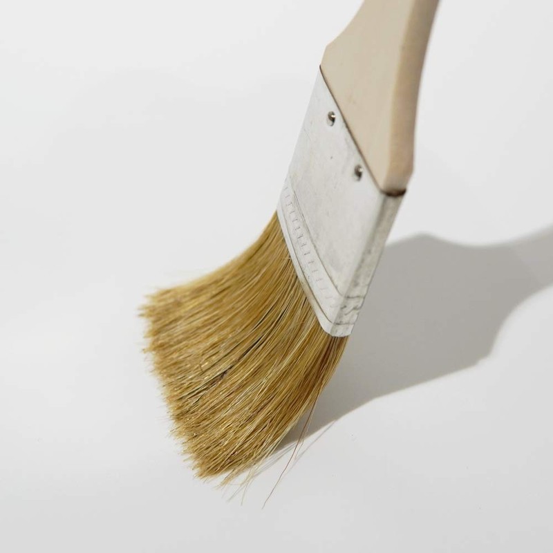Hake City Brush Gold Roll Rack Brush, Wooden Handle, White